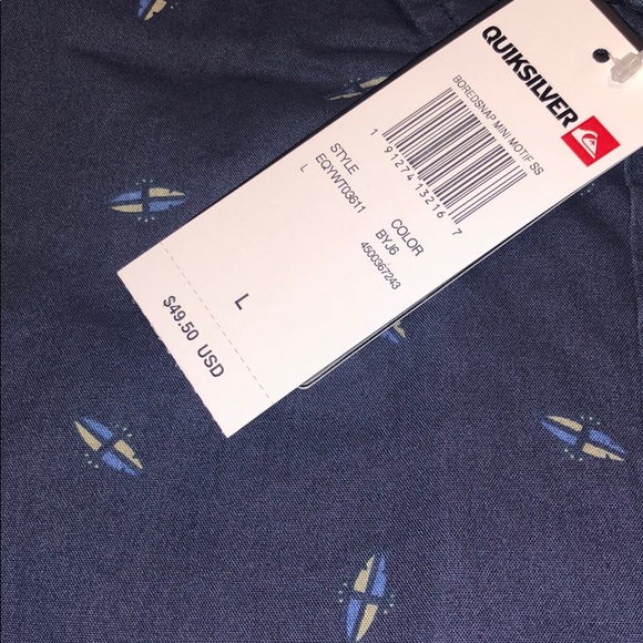 ๐ Quiksilver Fuji Mini Motif Short Sleeve Shirt - Picture 8 of 8